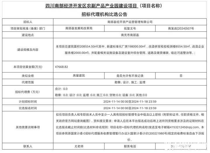 南部茶馆-南部陵江在线南部经济开发区农副产物财产园建设项目南部陵江在线(1)